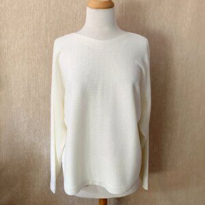 Ardene Ivory Dolman Sleeve Knit Sweater | Size Large